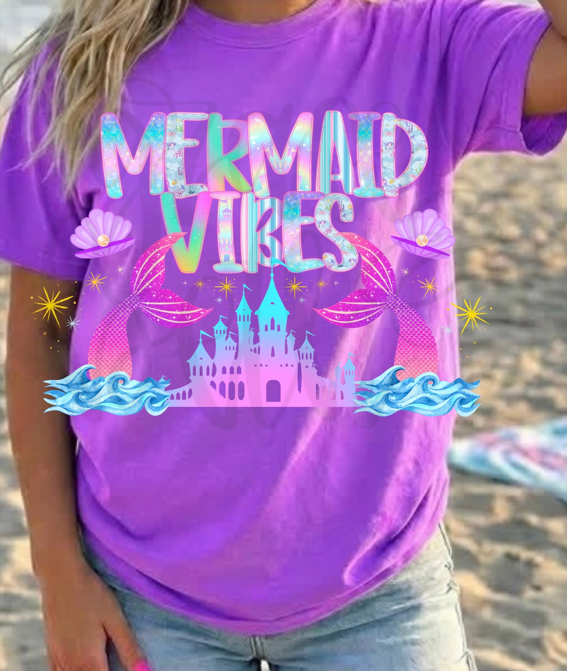 Mermaid vibes with castle